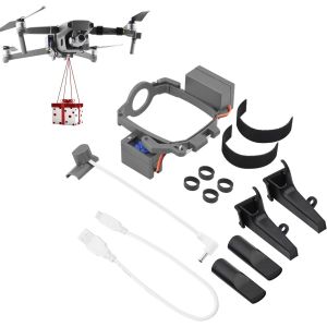 Checarzhn--No1-Drone Airdrop Système Avec Trains D'atterris Pour Dji Mavic 2 Pro/Zoom Photosensible Lanceur Transport Livraison Libération De Charge Utile Dispositif De Chute D'air Jambes Étendues-Lichifit - Neuf