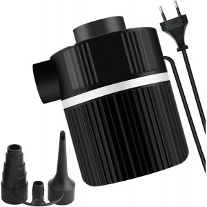 Pompe à air électrique 2 en 1 pour Sacs sous Vide avec 3 Buses,220-240 V,Pompes de gonflage et de dégonflage pour Camping,Matelas pneumatiques,Bateaux,oreillers gonflables,Aides à la Natation - Neuf