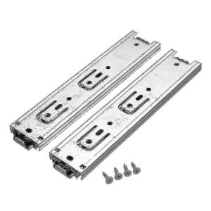2pcs 20cm tiroir curseur coureur fermer glissières roulement à billes rail quincaillerie d'armoire- - Neuf
