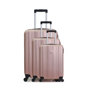 HERO - Set de 3 Valises ATLANTA 75 cm 4 Roues - Neuf