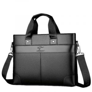 Sac à main en cuir pour hommes et femmes,étui Bombes Executive,sac fourre-tout d'affaires,sacs latéraux,valise de luxe,sac pour ordinateur portable,marque - Upgraded Black - Neuf