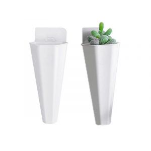 Pot de fleurs hydroponique mural - Lot de 2, vase d'int&eacute;rieur, installation facile, plastique durable - Neuf