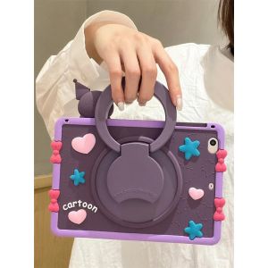 Pour Honor Pad X8a X9 Pro 11.5 V9 11 Pouces Mignon Dessin Anim&eacute; 3d Kuromi Silicone Tablette &Eacute;tui De Protection Pour Huawei Matepad M7 10.8 Honor X9 Pro 11.5in-White - Neuf