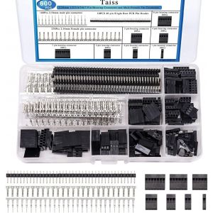 Letnerny-600pcs Kit De Connecteurs Dupont 2.54mm 1/2/3/4/5/6/7 Connecteur De Bo&icirc;tier Et Broche,Classification De L'adaptateur De Broche De Broche De Broche Dupont,Broche De C&acirc;ble De Jumelage F046 - Neuf