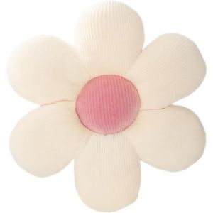 Kalanka-Coussin De Sol En Fleurs, Tatami D&eacute;cor En Forme De Fleur, Coussin De Sol Esth&eacute;tique Pour Chambre, Oreiller Mignon, Coussin De Sol En Peluche Pour Chambre &Agrave; Coucher, Canap&eacute;, Chaise, Blanc Et - Neuf