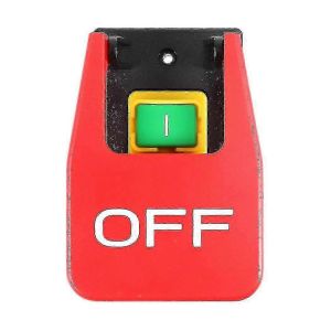 Interrupteur À Bouton-Poussoir D'arrêt D'urgence 16a Avec Protection Contre Les Sous-Tensions - Couvercle Rouge - Neuf
