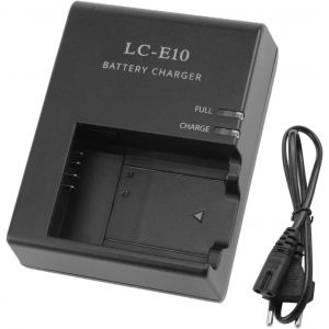 LC-E10 Chargeur de Batterie Rapide,Compatible avec LC-E10C LC-E10 LC-E10E Chargeurs de Batteries Compatible pour Canon 1100D 1200D 1300D 1500D 2000D 3000D 4000D,EOS Rebel T3 T5 T6 Appareils Photo - Neuf