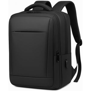 Sac pour ordinateur portable pour homme et femme avec port de charge USB-Sac à dos étanche pour l'université,le travail ou les voyages d'affaires-Compartiment rembourré pour ordinateur - Neuf