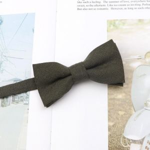 Nouvelle Couleur Claire Parent-Enfant Noeud Papillon Coton Enfants Hommes Décontracté Papillon Cravate Blanc Bleu Rose Noeud Papillon Accessoire De Dîner De Mariage - Neuf