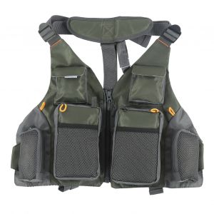 Gilet De Peche A La Mouche Multi-Poches, Gilet De Sauvetage Respirant Et Reglable - Neuf