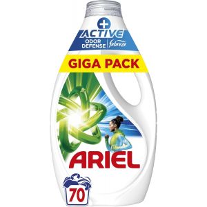 KGABERY-Lessive Liquide Protection Active Odor +,70 Lavages,Touch Of Febreze,Élimine Toutes Les Odeurs Jusqu'À 7 Jours,Efficace À Basse Température,Pré-Traitement Des Taches,Fabriqué En France - Neuf