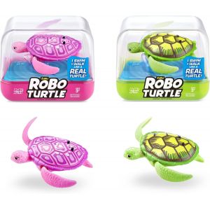 KAL-Robo Turtle Série 1 Par Zuru, Jouet De Bain(Paquet De 2, Rose Et Vert) - Neuf