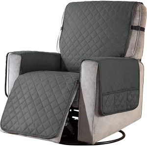 (L, Gris Fonc&eacute;) Housse De Fauteuil Relax Matelass&eacute;e Housse De Fauteuil Inclinable Souple Protection De Canap&eacute; 1 Place Protection Antid&eacute;rapante Pour Animaux De Compagnie Pour Canap&eacute; D&eacute;coratif - Neuf