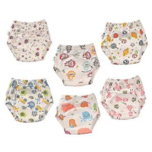 Lot De 6 Sous-Vetements D'apprentissage De La Proprete En Coton Pour Tout-Petits, Reutilisables, Impermeables Et Respirants, Pour Garcons Et Filles - Neuf
