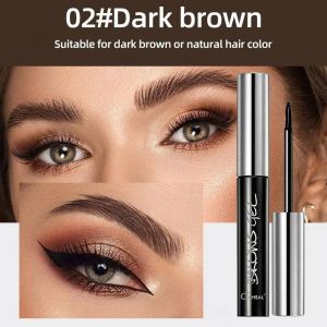 Gel À Sourcils Semi-Permanent Peel-Off-Teinte De Tatouage 3D Imperméable Longue Durée,Nuances Noires/Marron,Sérum De Mascara Pour Sourcils Facile À Appliquer.02 Dark Brown. - Neuf