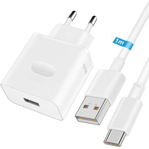 JGD-67W SUPERVOOC Chargeur Rapide avec 8A C&acirc;ble USB C 1M pour realme 14/12/11 Pro+/Narzo70/12X/12+/GT 7/GT 7 Pro/GT6/GT 6T/GT2/GT Master/GT Neo2/Neo 3/3Tpour Oppo Reno12 11F 10Pro OnePlus 13 12R Nord - Neuf