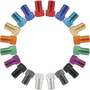 Kal-Lot De 20 Adaptateurs De Valve Presta, Adaptateurs De Valve Presta, Adaptateurs De Pompe À Vélo Presta En Adaptateur Schrader Pour Pompe À Vélo Pour Compresseur D'air - Neuf