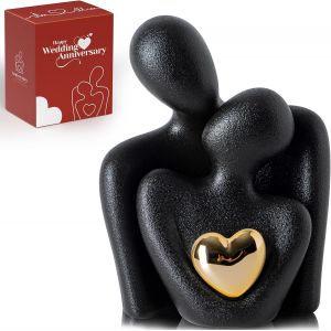 Décoration de chambre à coucher pour couples,décoration de meuble TV,statue et sculpture en porcelaine pour couple-Figurine romantique pour anniversaire de mariage-Pour Saint-Valentin - Neuf