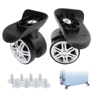 Roulettes Pour Valise Souple, Roue De Valise, 1 Paire Bagages Roues De Rechange, Roue De Valise Universelle, Pour Valise Repalcement A19 Roues &Agrave; Double Rang&eacute;e Muettes - Neuf