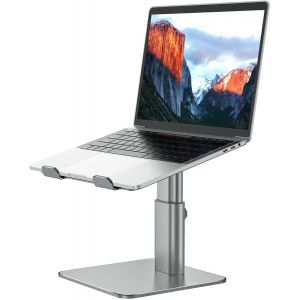 LSX6N Support Ordinateur Portable,Support Ergonomique pour Laptop,Support Aluminium pour Ordinateur Portable Compatible avec Air,Pro,Dell,HP,Lenovo de 10 à 15.6 Pouces,Gris - Neuf