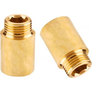 R&eacute;duction G1/2"" &agrave; G1"" en laiton,2 pi&egrave;ces Rallonge de r&eacute;duction G1/2"" ext&eacute;rieur(&Oslash;20,3mm) x G1"" int&eacute;rieur(&Oslash;30,5mm),Mamelon &agrave; manchon r&eacute;duit F/M avec joint en caoutchouc - Neuf