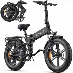 V&eacute;lo &Eacute;lectrique Pliant Engwe Engine Pro 2.0, 1200w, 52v16ah, Pneus 20 X 4 Pouces, Freins &Agrave; Disque Hydrauliques, Transmission Shimano Altus 8 Vitesses, Autonomie De 110 Km - Noir - Neuf