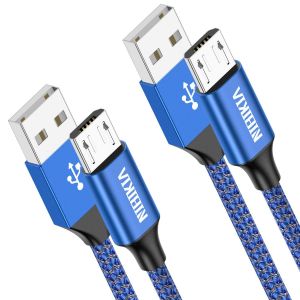 CHENG-C&acirc;ble Micro USB, [2 Pack/0.5M+0.5M] Nylon Tress&eacute; Micro USB Cable Chargeur Charge Rapide et Synchro pour Android Samsung Galaxy S7 S6 Edge J3 J5,Redmi Note 5, Huawei,Sony - Neuf