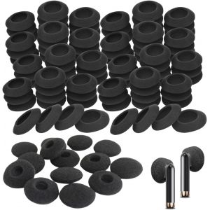 LORANKA-200 Pi&egrave;ces Coussinets d'Oreille en Mousse, Remplacement &Eacute;ponge pour &Eacute;couteurs 15-19mm (Noir) - Neuf