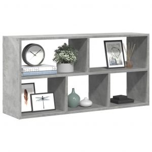 Étagère Murale Gris Béton 100x25x50 Cm Bois D'ingénierie - Neuf