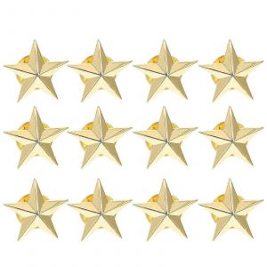 12 Pcs Vêtements Pin's Cinq Point Étoile Insigne Vierge Étoile Insigne Étoile Pin's Étoile Émail Revers Broche Étoile - Neuf