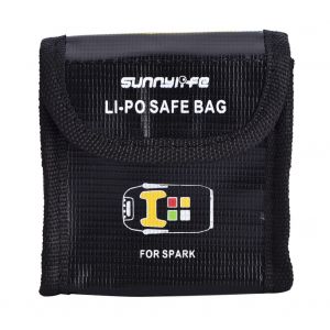 Sac De Rangement De Protection Pour Batterie Lipo, Pochette Ignifuge Pour Dji Spark (L)-Qhfen - Neuf