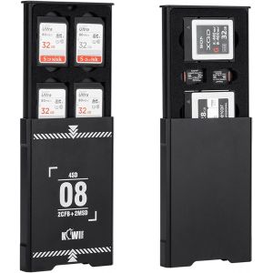 KALANKA-Étui de rangement en aluminium à 8 emplacements pour cartes mémoire 4 SD et 2 CF Express Type-B ou XQD et 2 cartes Micro SD, TF MSD - Neuf