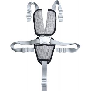 Chaise Haute Harnais De Sécurité, De 5 Points De Harnais De Remplacement Avec Convertible Épaulettes Pour Poussette - Neuf