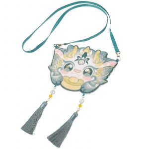 Sac à main brodé Rouge à lèvres Pochette Sac à main bandoulière chinois Sac à main de voyage - Neuf