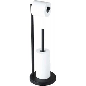 YEMAESRE-Support De Papier Toilette, Porte-Papier Toilette Sur Pied En Acier Inoxydable,Porte-Rouleau De Papier Autoportant Pour 5 Rouleaux Stockage Du Papier Wc Distributeur Anti-Rouille - Neuf