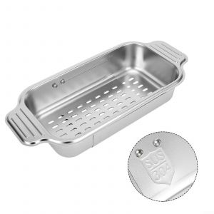 &Eacute;vier De Cuisine En Acier Inoxydable Extensible Sur L'&eacute;gouttoir D'&eacute;vier Rack Pour Les L&eacute;gumes Et Les Fruits, De La Rouille De L'organisateur - Neuf