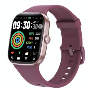 Montre Connect&eacute;e &Eacute;tanche Bluetooth Appels Suivi Sant&eacute; &Eacute;cran HD Multisport Rouge YONIS - Neuf