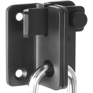 Loquet de porte coulissant Verrou Porte Coulissante Serrure Volet Loquet Porte Verrou Serrure de Porte Coulissante Cadenas Petite Petit Loquet en Acier Inoxydable Noir - Ouvert &Agrave; Gauche S - Neuf