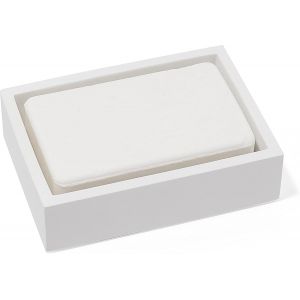 ytseazn-Distributeur De Savon Carré Blanc Mat Pour Salle De Bain Et Cuisine - Neuf
