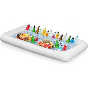 KAL-Porte-Gobelet Gonflable,Jouets De Piscine Gonflables,Table Bar Piscine,Grand Bar De Piscine Gonflable Porte-Bouteille Gonflable Flottant Fête De Piscine D'Été Fête Sur La Plage - Neuf