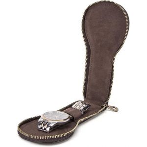 Kal-Montre Étui De Rangement Pour 1 Montre Fait À La Main En Cuir Véritable Montres Boîte De Rangement Montres Portables Organisateur De Voyage - Neuf