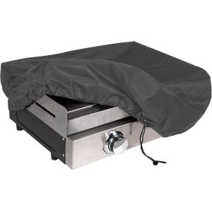 PATB-Housse Plancha Imperméable, 600D Couvercle Plancha, Bache Plancha avec Cordon, Housse de Protection Plancha Anti-Vent,Anti UV (52 * 50 * 25cm,Noir) - Neuf
