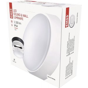 Ulteronixshop-Applique Murale/Plafonnier Led, Rond, Cadre Interchangeable - &Eacute;tanche - Blanc Neutre - 1100 Lm - 14 W (Au Lieu D'une Ampoule De 75 W) - 25 000 Heures - Angle D'&eacute;clairage 120&deg; - Pour L'e - Neuf