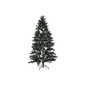 Sapin de No&euml;l d&eacute;coratif ESPRIT 210 cm m&eacute;tal et poly&eacute;thyl&egrave;ne vert effet neige avec lumi&egrave;res LED - Neuf