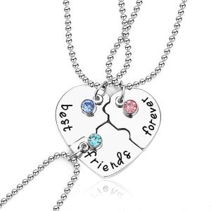 Pack De 3 Bff Colliers Collier Amiti&eacute; Forever Best Friends Pour Filles Cadeaux D'anniversaire Pendentif Collier Cadeaux - Neuf