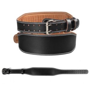 (Negro, M) Cinturón De Fitness Para Levantamiento De Pesas, Protector De Cintura, Transpirable, De Compresión, Para Entrenamiento En Sentadillas, Moldeador Corporal, Cinturón Adelgazante De Cuero Pu. - Neuf