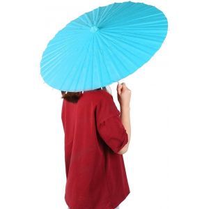 Parapluie Parasol En Papier, 2pcs Parapluie En Papier Chinois Parapluie De Danse Parapluie En Papier Huilé Fait À La Main Artisanat Petit Parasol Parapluies En Papier(Jaune) - Neuf