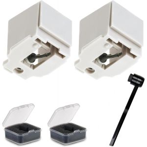 BLAZEFLUX-2 aiguilles ATN3600L diamant et fibre carbone pour Audio-Technica AT-LP60X/AT3600L/AT-LP2D avec brosse et pince - Neuf