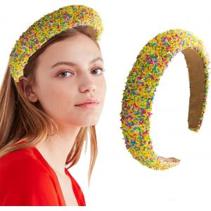 Kal-Bandeaux Rembourrés Pour Femme - Pour Mariage, Anniversaire, Bal De Fin D'année, Concours De Beauté, Fête, Noël, Halloween - Neuf