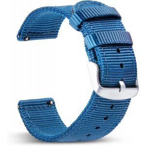 Jum-Bracelet Montre,En Deux Pi&egrave;ces-Bracelet Nato 20mm,22mm,18mm-Bracelets De Montres Pour Homme Et Femmes,Bracelet Nylon 22mm,20mm,18mm Confortable Et R&eacute;sistant - Neuf